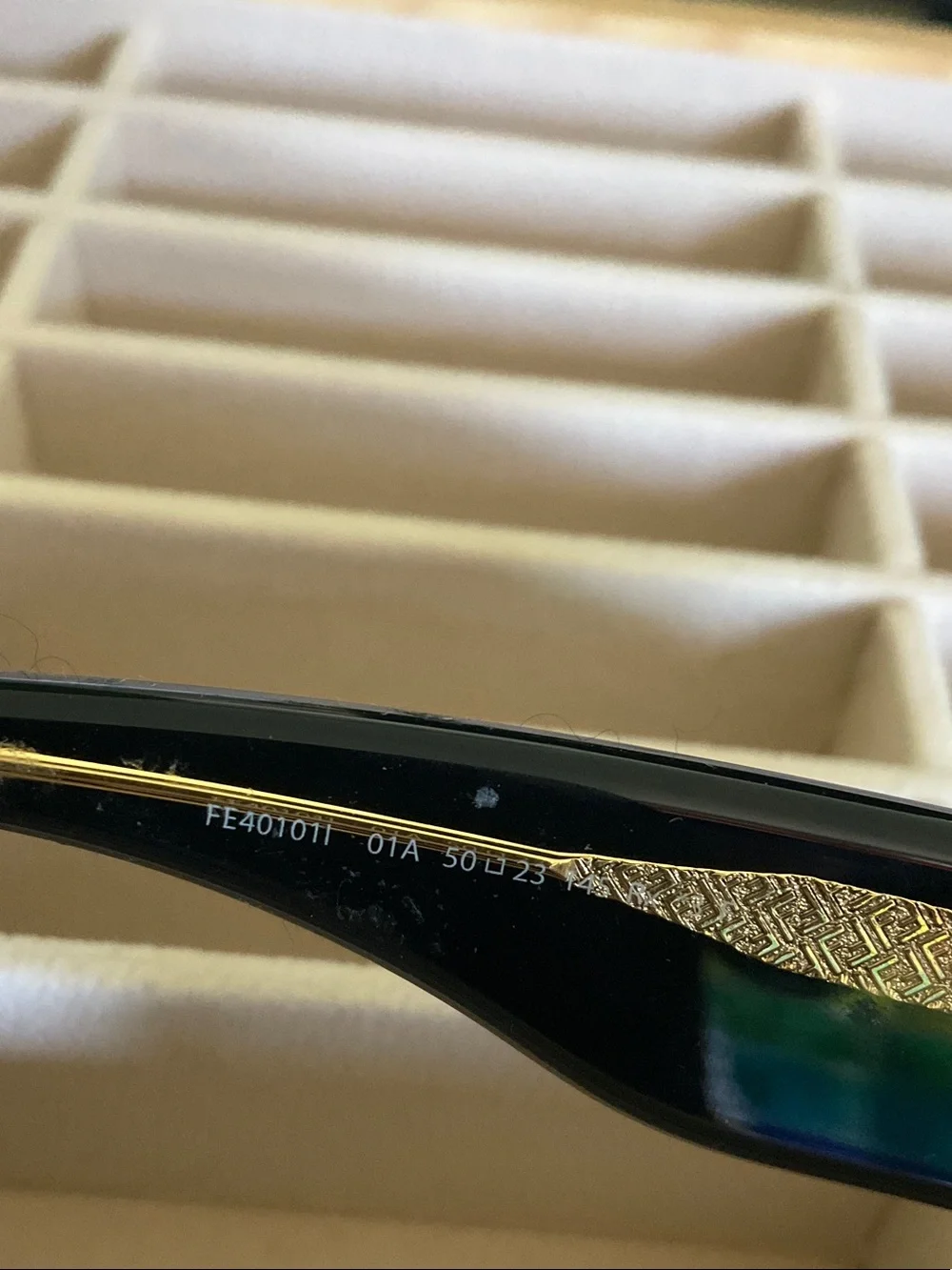 Fendi Black Logo Square Sunglasses - Picture 10 of 10